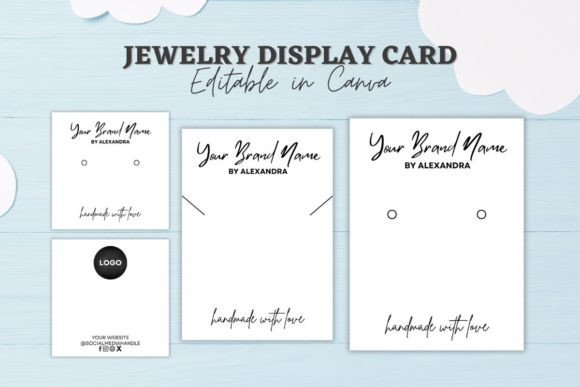 Download Editable Jewelry Display Card Template - Display card Collection