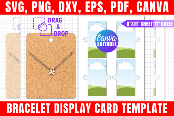 Download Bracelet Display Card Canva Template - Display card Collection