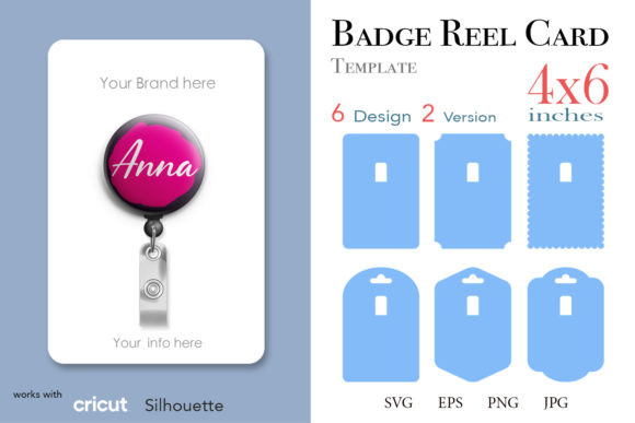 Download Badge Reel Display Card Template. - Display card Collection