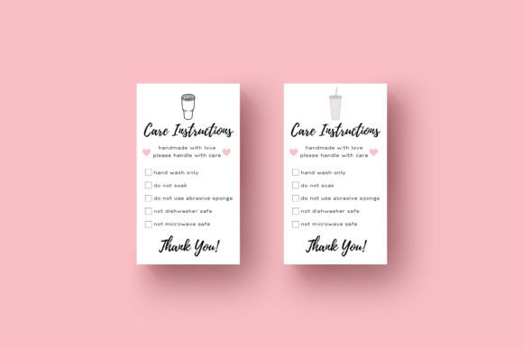 Download Tumbler Cup Care Washing Printable Cards - Printable cards Collection
