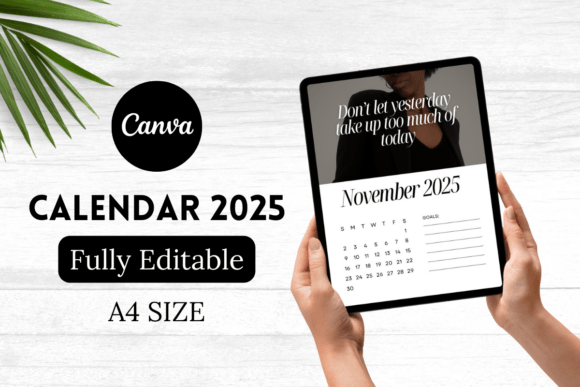 Download Calendar 2025 Canva Template - Calendar 2025 Collection