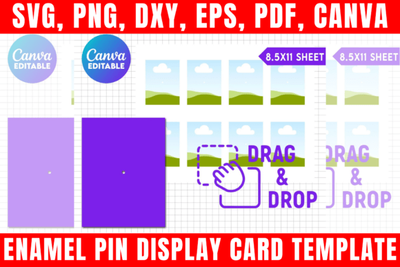 Download Enamel Pin Display Card Template - Premium Resources